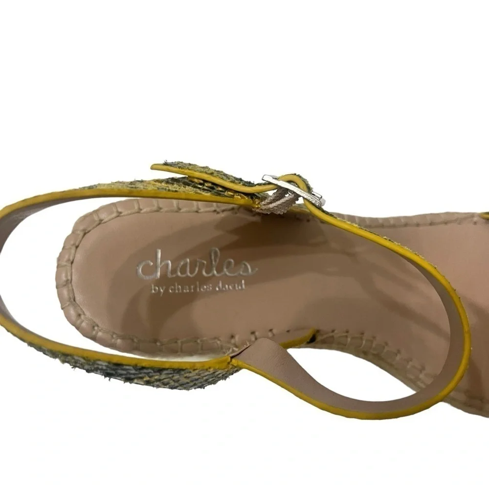 Charles By Charles‎ David Yellow Sandals Size 11